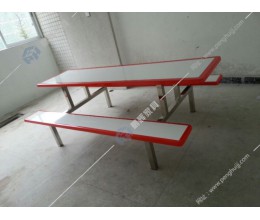 PH-9011 8人位条凳玻璃钢餐桌